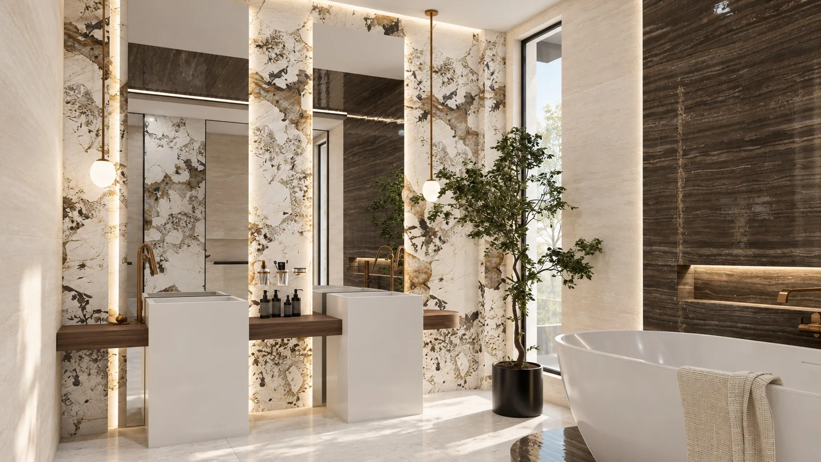 Lavabos del baño principal